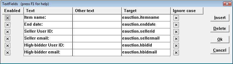 email parser to database