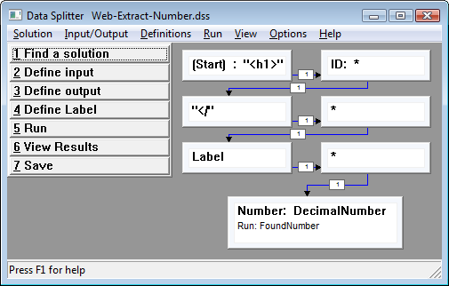 screen shot: web scraper