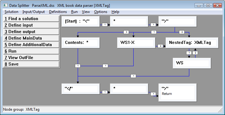 Parse XML with Data Splitter